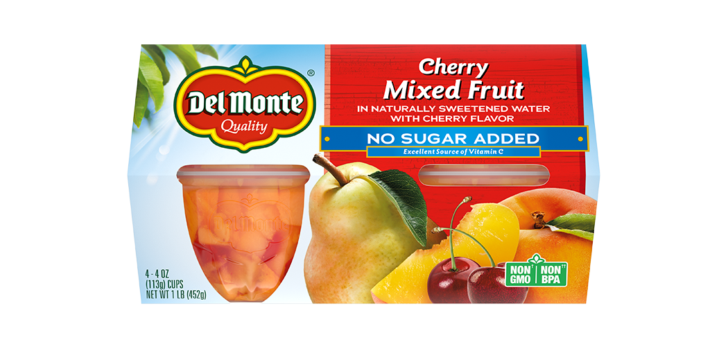Cherry Mixed Fruit Cup® Snacks No Sugar Added Del Monte®